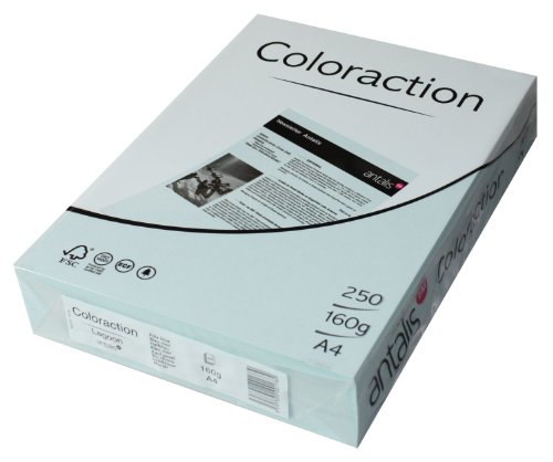 Coloraction 838A 160S 27 Antalis DIN A4, 160 gr/mq- Carta per fotocopie, colore: Azzurro Coloraction 838A 160S 27 Antalis DIN A4, 160 gr/mq- Carta per fotocopie, colore: Azzurro