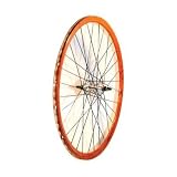 Velocity Deep V Road Wheel Set - Teak Wood Grain 700C Rim, REDLINE® Hub