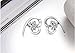Casoty Jewelry 14K Gold Plated 925 Silver Steel Heart Lady Girls Stud Earring