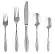 Gorham Tulip Frosted Stainless Flatware 5-Piece Place Setting, Service for 1