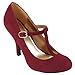 Journee Collection Womens Sueded T-strap Pumps
