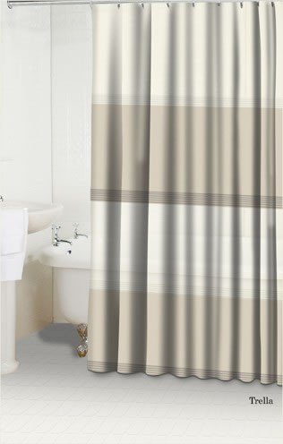 Trella Shower Curtain Taupe