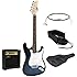 Full Size Blue Electric Guitar with Amp, Case and Accessories Pack Beginner Starter Package