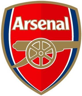Arsenal wall decal sticker logo - 3 stickers sized 7"