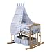 roba 8943 P39 - Stubenbett Babysitter 4 in 1 Liegefl�che: 80 x 43 cm, inklusive Matratze, Bettw�sche, Inlett, Himmel und Himmelstange mit Kufen zum Wiegen