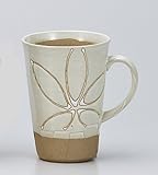 白マット一珍花ビアジョッキ　【ジョッキ 美濃焼】