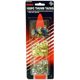 150 COUNT THUMB PUSH-PIN TACKS VARIOUS COLORS