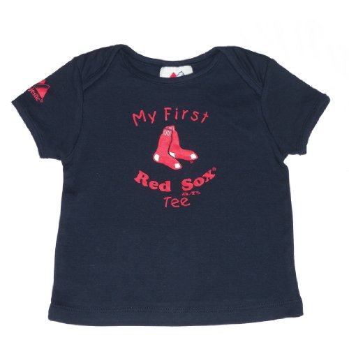 Majestic Infant Baby MLB Boston Red Sox My First Tee T-Shirt - Dark Blue (Size: 24)