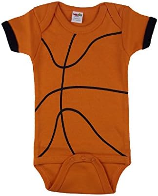 Babyball Clothing Unisex Baby Basketball Short Sleeve Creeper Newborn - 0-3 Months