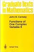 Functions of One Complex Variable II (Graduate Texts in Mathematics)