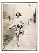 This Little Girl is on Her Way to Get Her Dolls Mended to be Ready for Christmas Art Giclee Poster Print, 18x24
