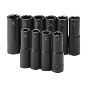 Click here to buy SK Hand Tools 4033 10-Piece 1 2-Inch Drive 6 Point Deep Metric Impact Socket Set.