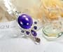 Completely Handcrafted - Designer Sterling Silver Brazilian Amethyst, African Amethyst Pendant