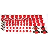 Prothane Jeep TJ Wrangler Total Poly Bushing Mount Kit Red 97-06