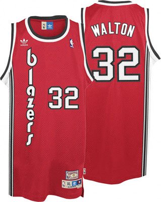 Adidas Portland Trail Blazers Bill Walton Soul Swingman Jersey Small