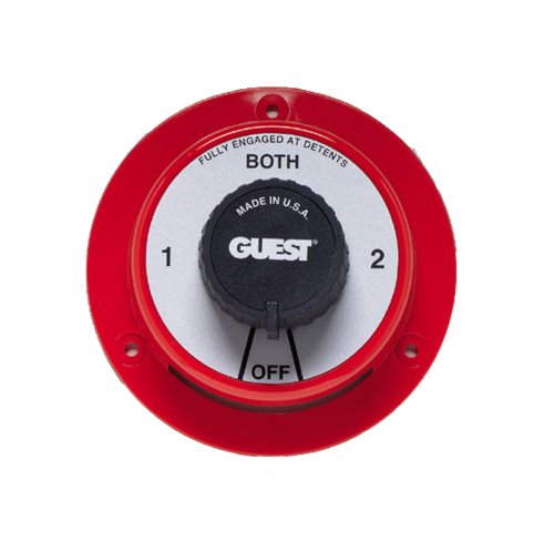 Guest 2100 Cruiser Series Marine Battery Selector Switch with Alternator Field Disconnect