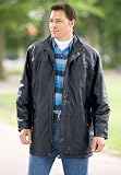 Flap Pocket Leather Carcoat