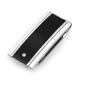 Buy Legere Tmc-007 Stainless Steel Money Clip - Black Titanium and Diamond Stainless by Legere