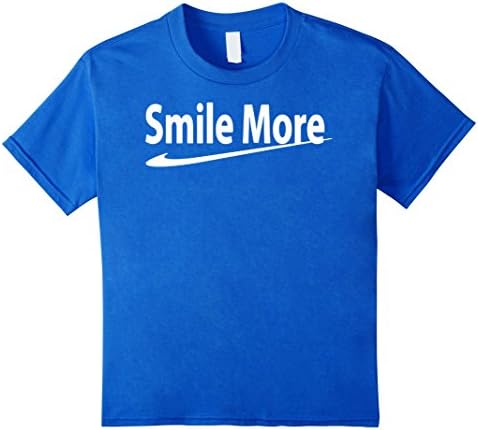 Kids Smile t shirt more 12 Royal Blue