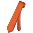 BIAGIO SILK Narrow NeckTie Skinny BURNT ORANGE Thin Men's 2.5" Neck Tie