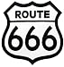 Route 666 Embroidered Patch Iron-On Evil Highway Road Sign Parody 66 Biker Emblem