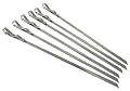 Steven Raichlen Best of Barbecue SR8025 Signature Stainless Steel Skewers, Set of 6 (3/8-inch Wide)
