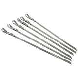 Steven Raichlen Best of Barbecue SR8025 Signature Stainless Steel Skewers, Set of 6 (3... by 