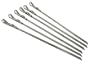 Steven Raichlen Best of Barbecue Signature Stainless Steel Grilling Kabob Skewers, Set of 6 (3/8-inch Wide)