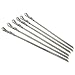 Steven Raichlen Best of Barbecue Signature Stainless Steel Grilling Kabob Skewers, Set of 6 (3/8-inch Wide)