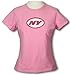 New York Jets Womens NFL Pink Everyday Tee, Cotton T-shirt