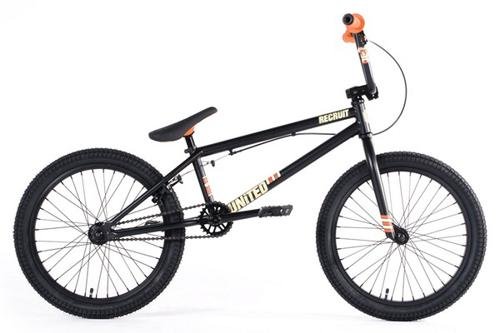 United Recruit RN2 2011 Complete BMX Bike - Flat Black / Orange