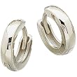 Platinum Petite Round Hoop Earrings