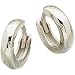 Platinum Petite Round Hoop Earrings