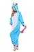 NEWCOSPLAY Unisex Adult Unicorn Pyjamas Halloween Costume (M, New Blue Unicorn)