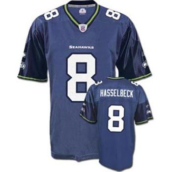 Matt Hasselbeck Seahawks Blue Reebok Replica Jersey - Size 52 - XL