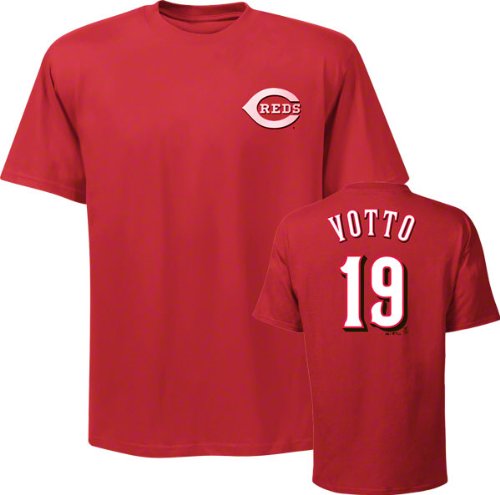 Joey Votto Cincinnati Reds Player Name & Number Tee