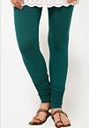 Teal Green Cotton Stretchable Legging
