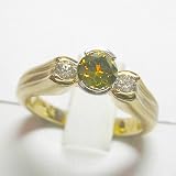 14K Two-Tone Gold Yellow and White Diamond Ring