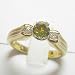 14K Two-Tone Gold Yellow and White Diamond Ring