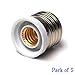Toplimit E26 to E12 Adapters Base Converts Fixture E26 to Standard Screw-in Bulb Socket E12 Pack of 5 (E27 to E12)