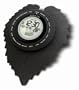 Bedol Nature Leaf World Clock/Black