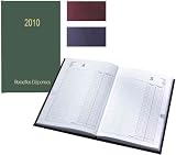 LECAS - Agenda Journalier Carré Recettes - dépenses 14x22cm, Année 2012, Couleur noir, 1 jour par page Image du produit