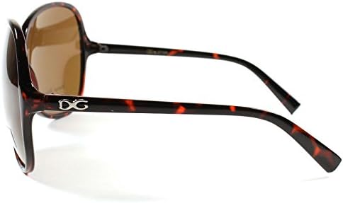 New Retro Vintage Style Big Large Oversized Womens Designer Sunglasses (DG Brown Tortoise)