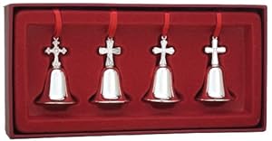 #!Cheap Reed & Barton Miniature Cross Bells, set of four
