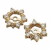 14kt Yellow Gold Divine Diamond Jacket Earrings