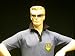 Edles Polo mit FDJ Aufnäher - blau - Patch Badge Poloshirt T-Shirt DDR Ostalgie - S M