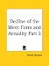 Book Decline of the West: Form and Actuality, Part 2