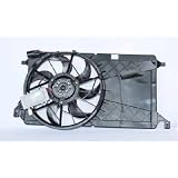 04-09 MAZDA MAZDA-3 w o TURBO RADIATOR & COND (S) CONDENSER FAN ASSEMBLY by TYC