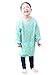Plie Waterproof Kids Art Smocks 37 Colors (Age 1-10, S-XXL size), Mint Dot (02-M)