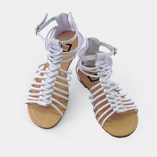 White Charisma Gladiator Women Sandal